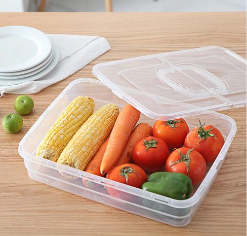 Plastikinis kiaušinių ir vaisių dėžutė
